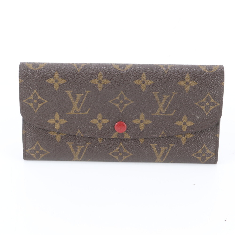 Louis Vuitton Monogram Portefeuille Emilie M60136 Leather Long Wallet for Women
